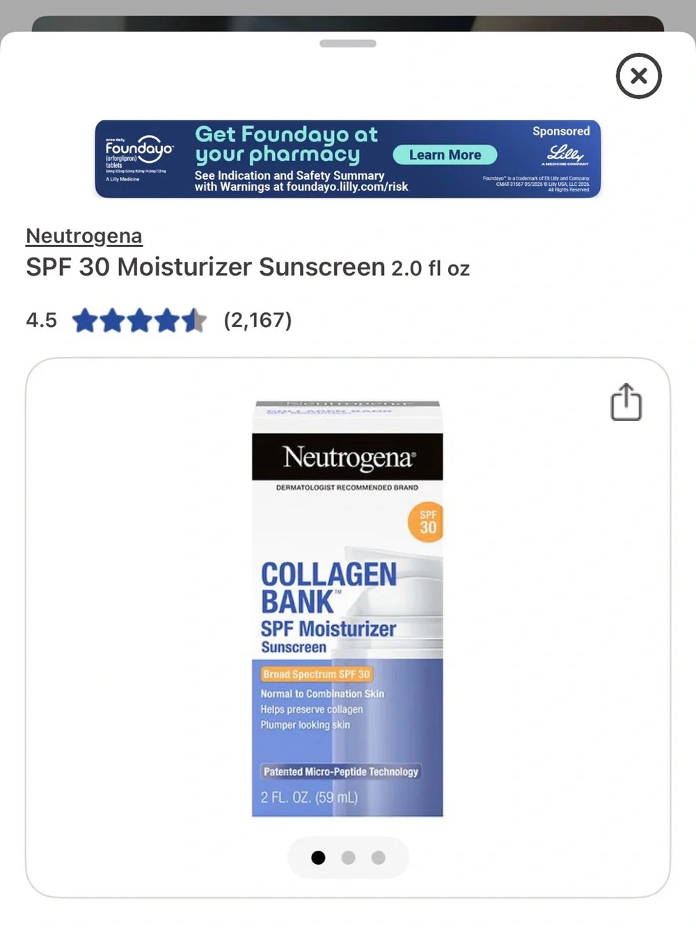 Neutrogena Collagen Bank SPF 30 Moisturizer & Retinol Oil – Blue/White